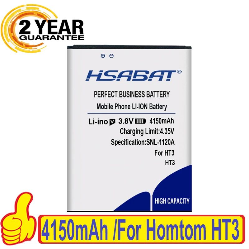 HSABAT батарея для Homtom HT3/Homtom HT3 PRO 4050mAh батареи Бесплатная доставка в пределах номера