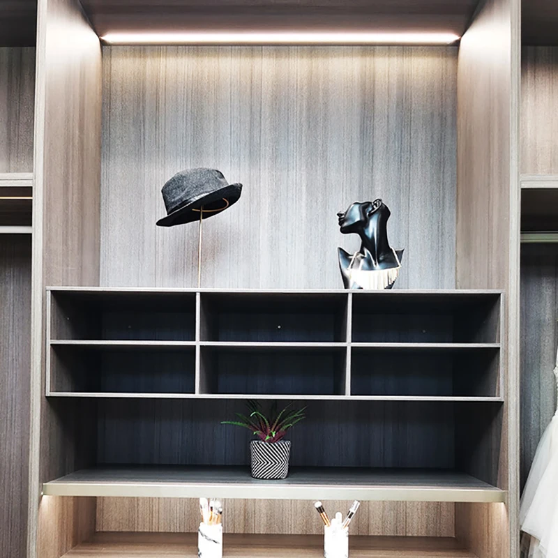 

LED Cabinet Light Strip 45 Front Oblique Lighting 18mm Wide Board Aluminum Splint Light For Display Bookcase Sideboard Locker