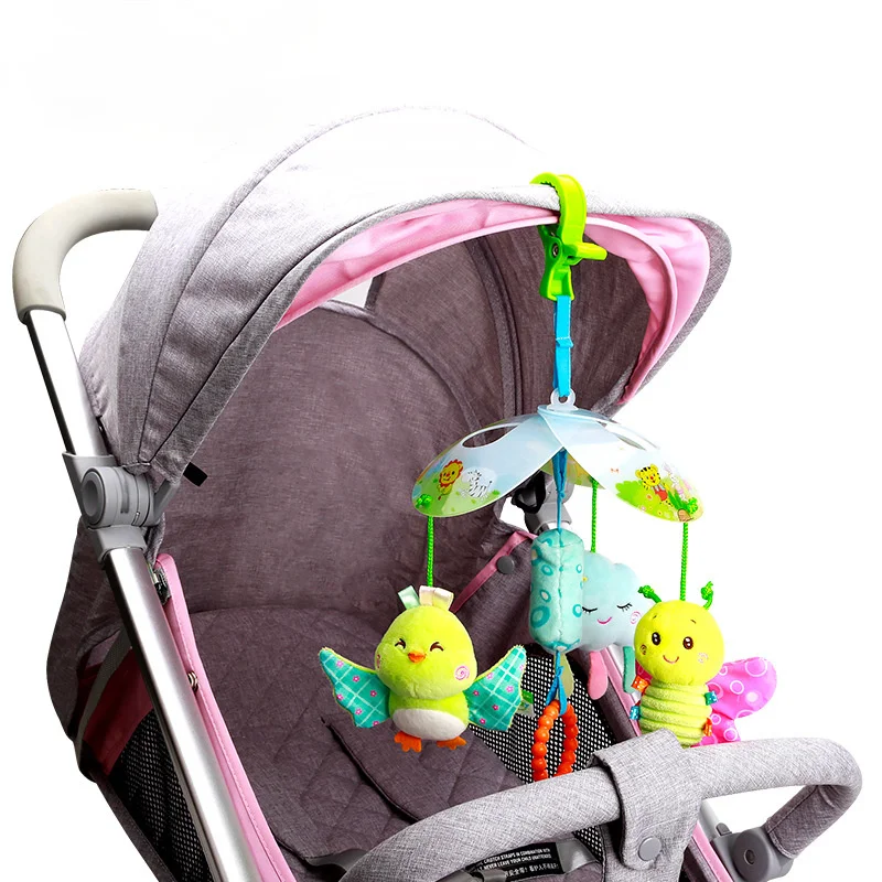 

Baby grasping hearing baby toys 0-1 years old baby early education bed bell car hanging bed hanging sensory toys baby stuff