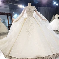 shining beading ball gown wedding dress 2021 ivorywhite lace wedding gown luxury exquisite beading lace up back