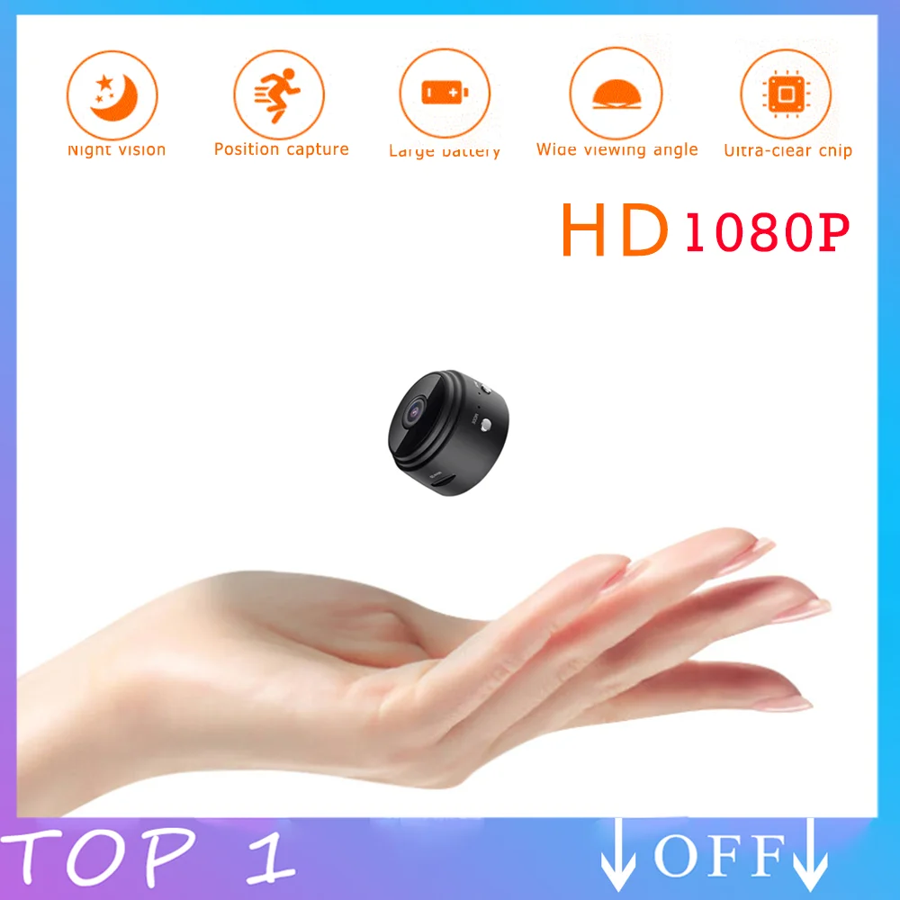 Мини камера видеонаблюдения с поддержкой Wi Fi HD 1080P|Компактные видеокамеры| |