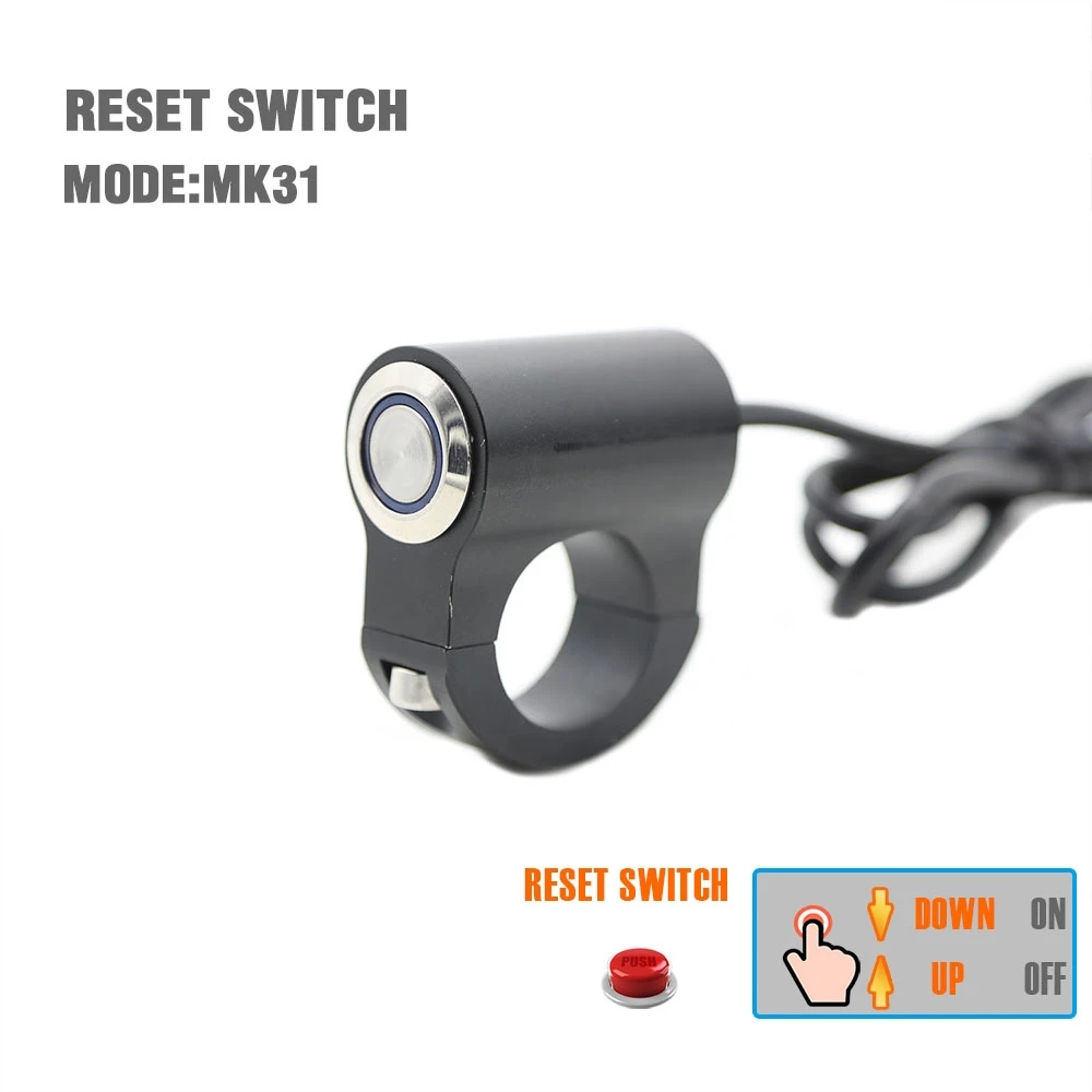 BOSMAA Blinker Start Brake Switch Motorcycle Handlebar Led Switch battery kill switch Hazard Light Button Switch 12V 22mm 7/8"