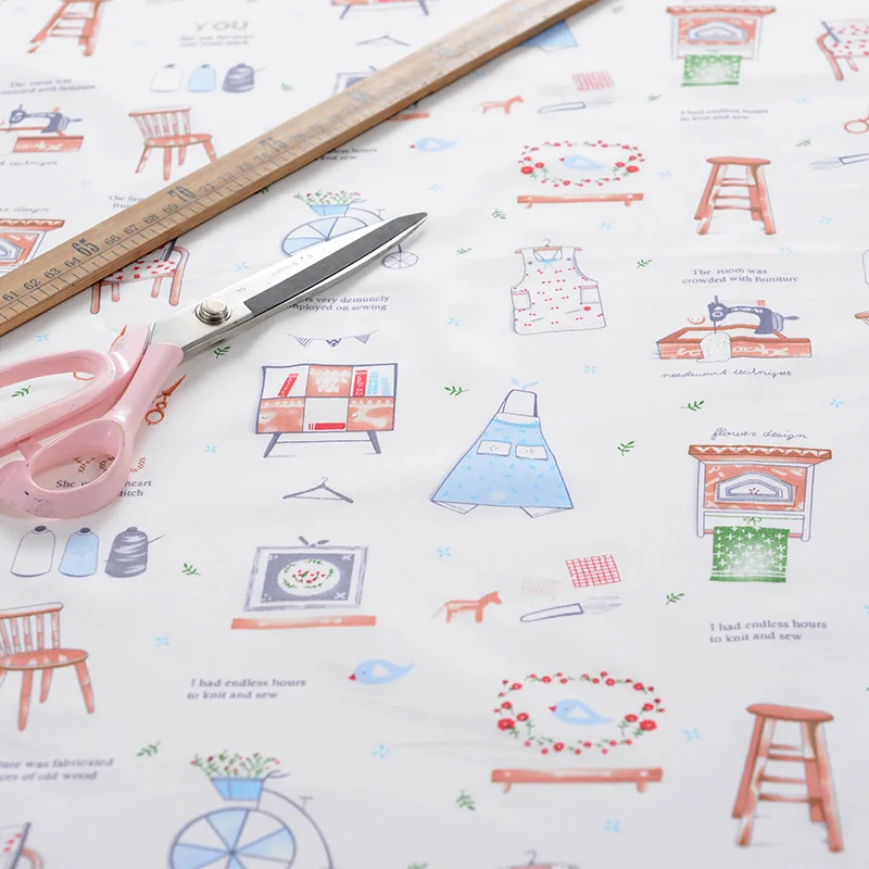 160x50 см саржа хлопковая ткань для изготовления постельное белье Стёганое одеяло