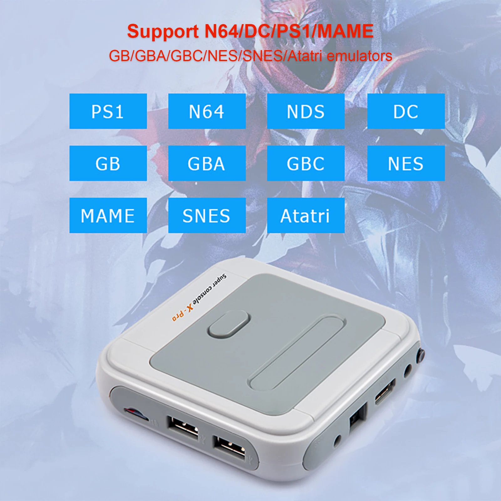 

Retro WiFi Super Console X Pro With 50000 Games With 2.4G Wirelless Controllers 4K HD TV Video Game Consoles For PSP/N64/DC/PS
