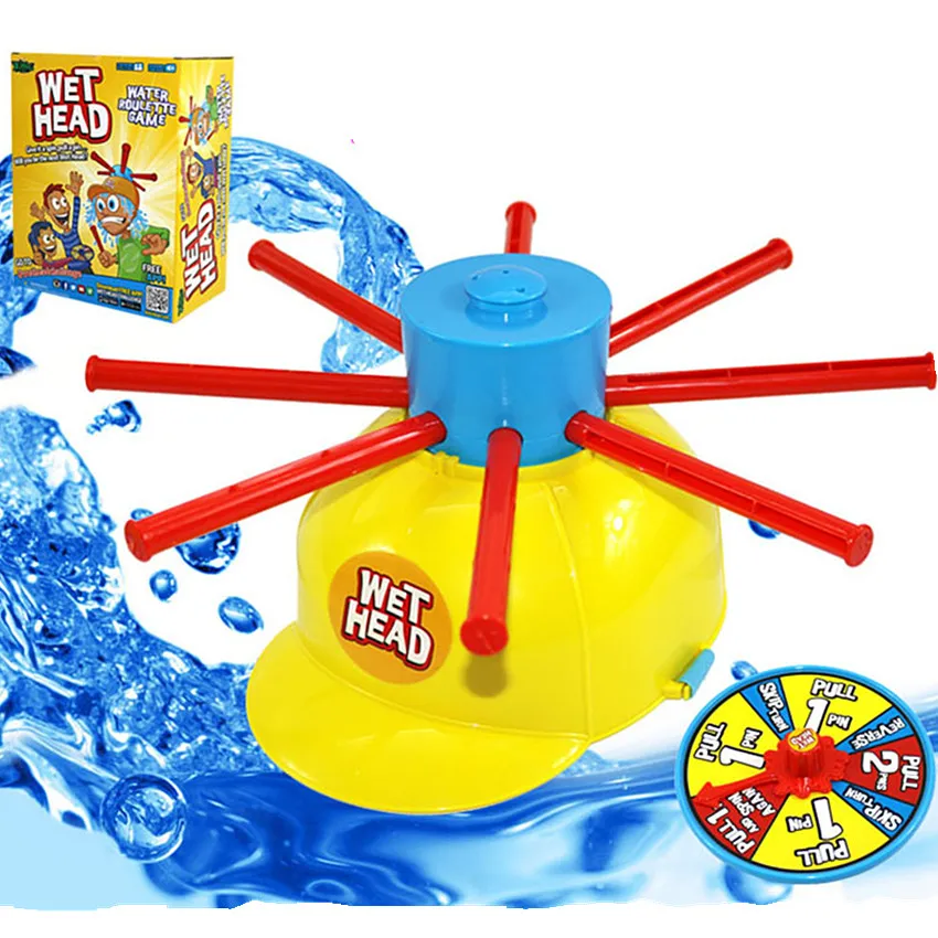 1 шт. головной убор для мокрой головы водная игра забавная рулетка вечеринка игры