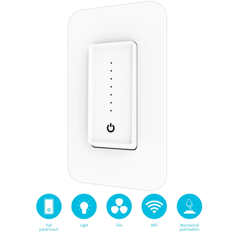 Moticslink Умный домашний диммер для вентилятора контрольная лампа поддерживает Google