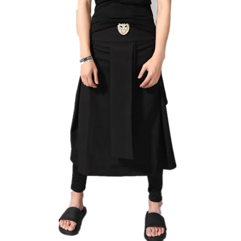 2018 мужская одежда han edition черная девять секций Мужская индивидуальная кюлоты