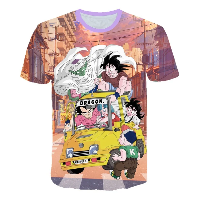 Новинка года, Детская футболка с 3d принтом Dragon Ball DBZ Bulma Super Saiyan vegeta футболка с японским аниме летняя модная детская футболка - Цвет: TS9614
