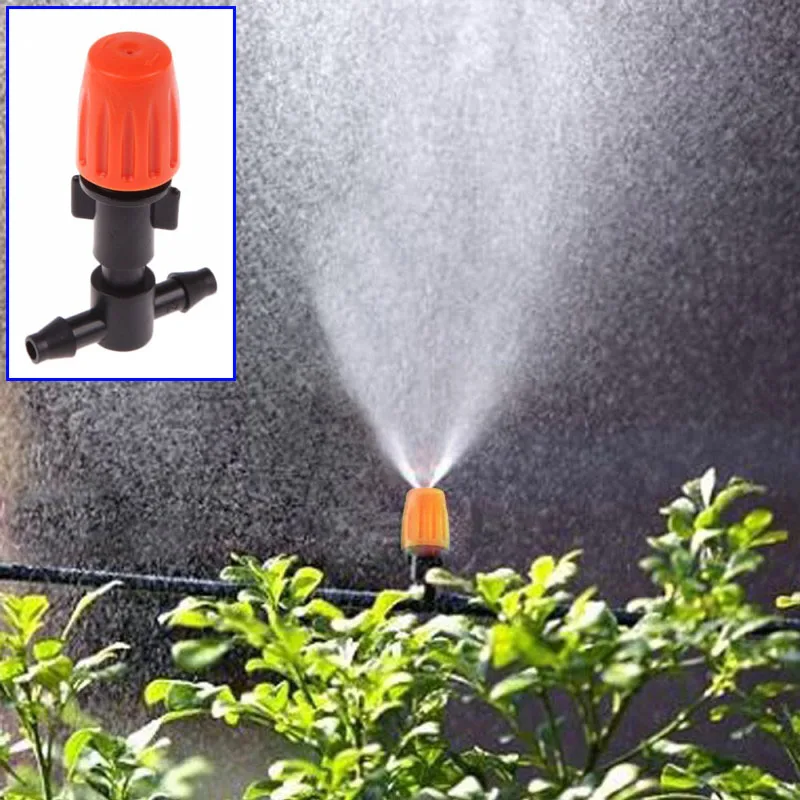 

25 Sets Of Automatic Watering Mini Adjustable Atomizing Nozzle Irrigation Dripper 360 Degree Emitter Drip Irrigation Nozzle