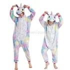 Кигуруми Единорог детские пижамы единорог для детей Мультяшные животные одеяло Спальный костюм детский зимний комбинезон для мальчиков и девочек