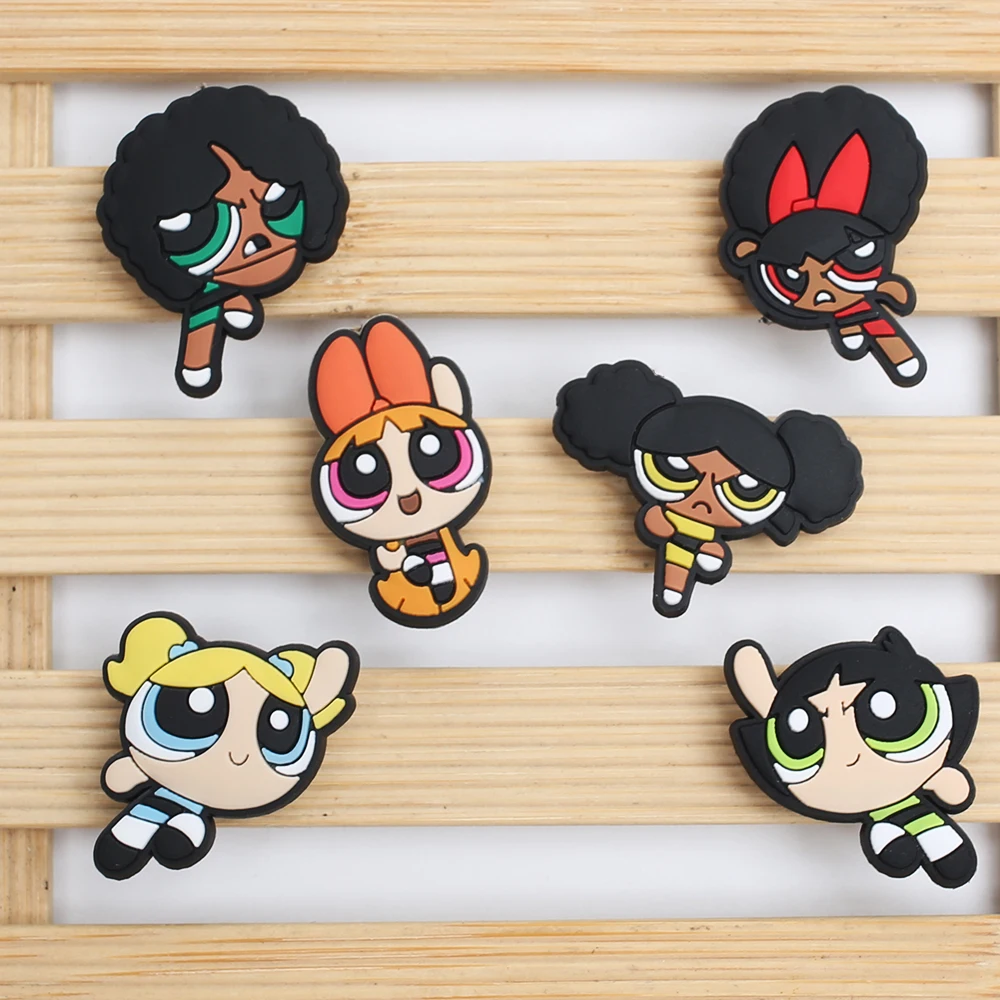 1 шт. мультяшная анимация Gallant Girl PVC обувные шармы аксессуары DIY украшение обуви