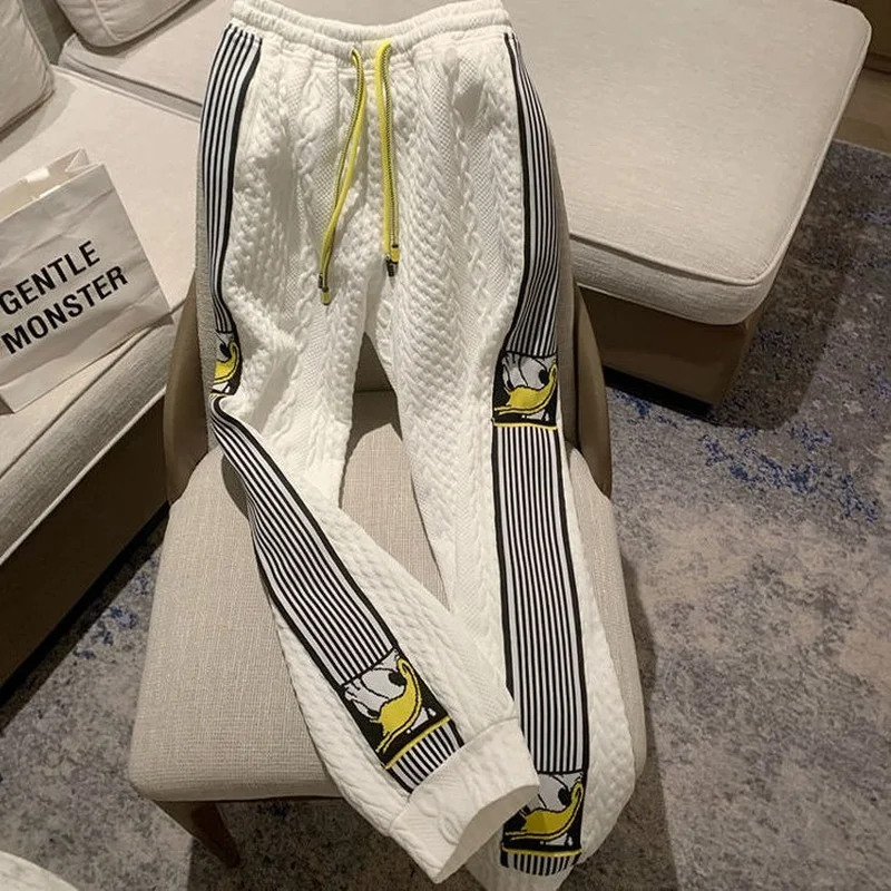 

Thickened Sports Pants Women's Spring, Autumn and Winter 2021 New High Waist Corset Casual Pants All-match Trousers Tide