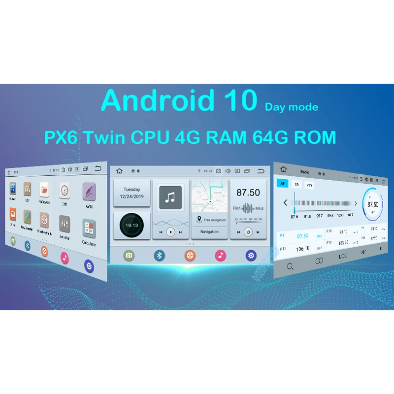 Автомобильный DVD плеер с IPS экраном DSP 4G 2 din Android 10 0 для VW Touareg T5 транспортер