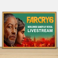 far cry 6 video game ps4 game poster canvas print home decoration painting no frame