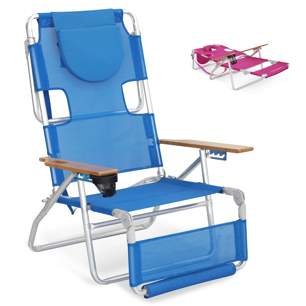 Meilleur Sigtua – Chaise Longue D'extérieur Avec Dossier Réglable, Portable Et Pliable, Relaxation, Plage, Avec Appui-tête