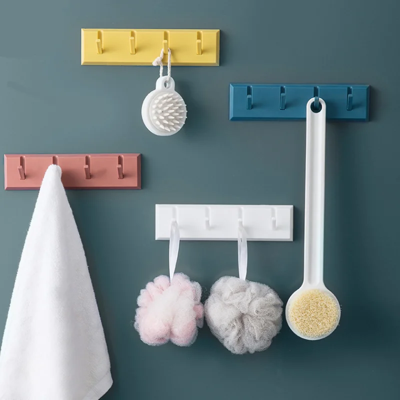 

Bathroom Single Hook Strong Punch-Free Home Multi-Function Hook Coat hat Rack Key hanger kitchen bathroom accessory organizer