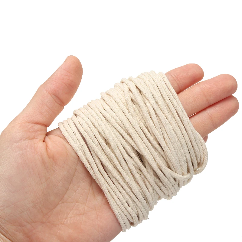 10 м хлопковая оплетка свеча фитиль сердечник шпуля DIY масляные лампы свечи