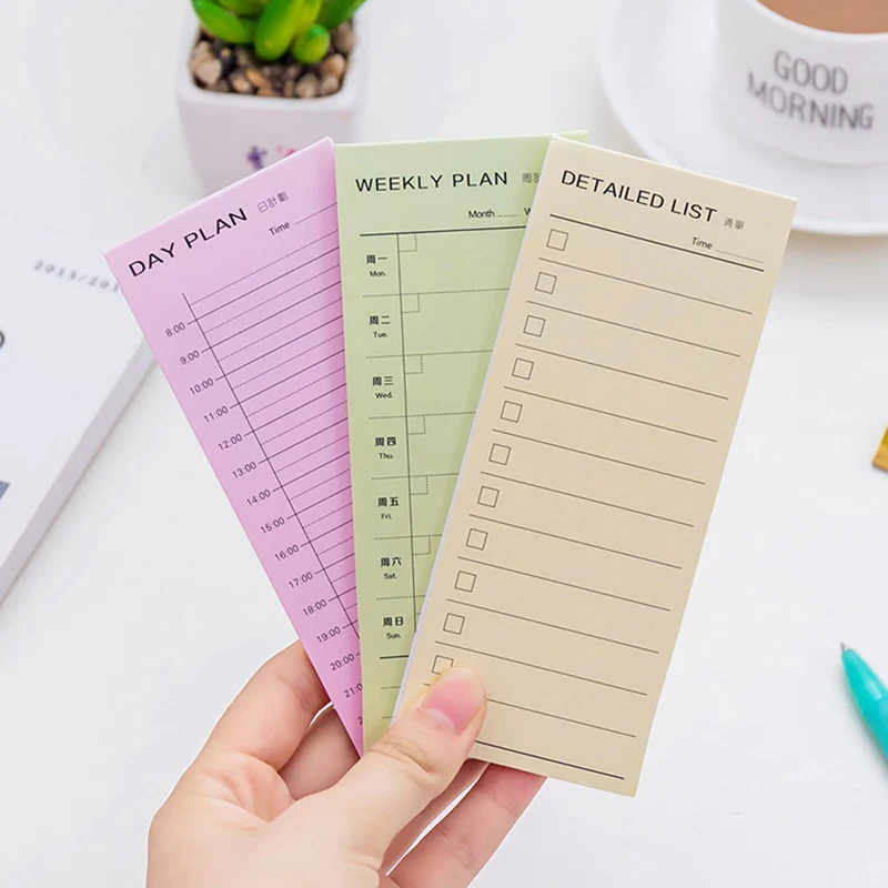 

Student Learning Office Schedule Plan Notes Memo Pads DIY N Times Stickers Note Office School Supply Stationery