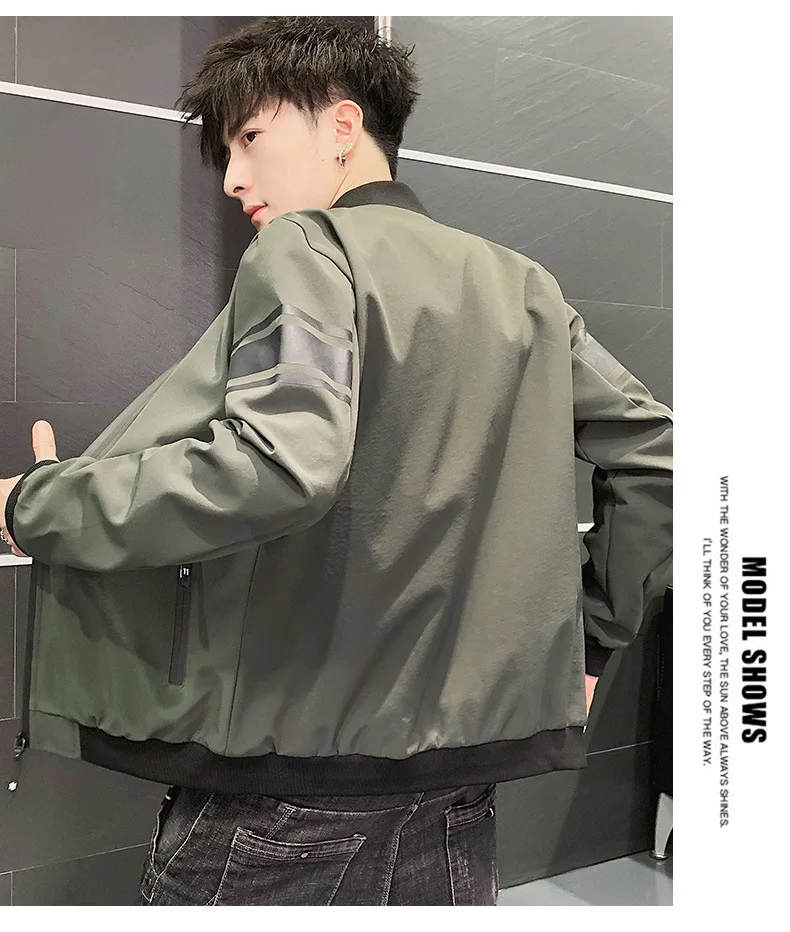 

Jacket Men's 2021 Spring New Tops Korean Trend Slim Fit Men's Sports Casual Workwear Boys