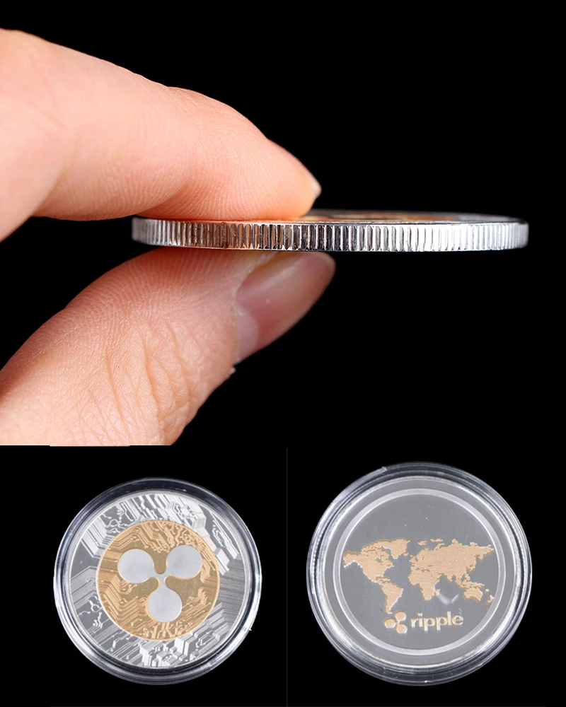 

1pc Ripple coin XRP CRYPTO Commemorative Ripple XRP Collectors Coin Gift