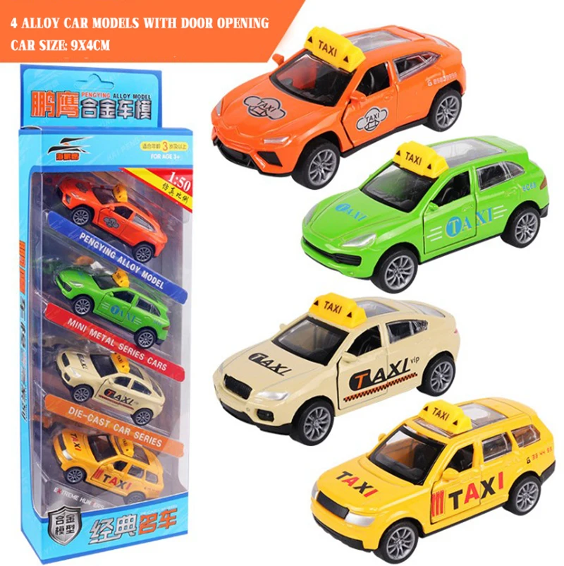 

4Pcs Alloy Bus Series Set Bus Toy Bus Model Simulation 1:64 Warrior Mini Car