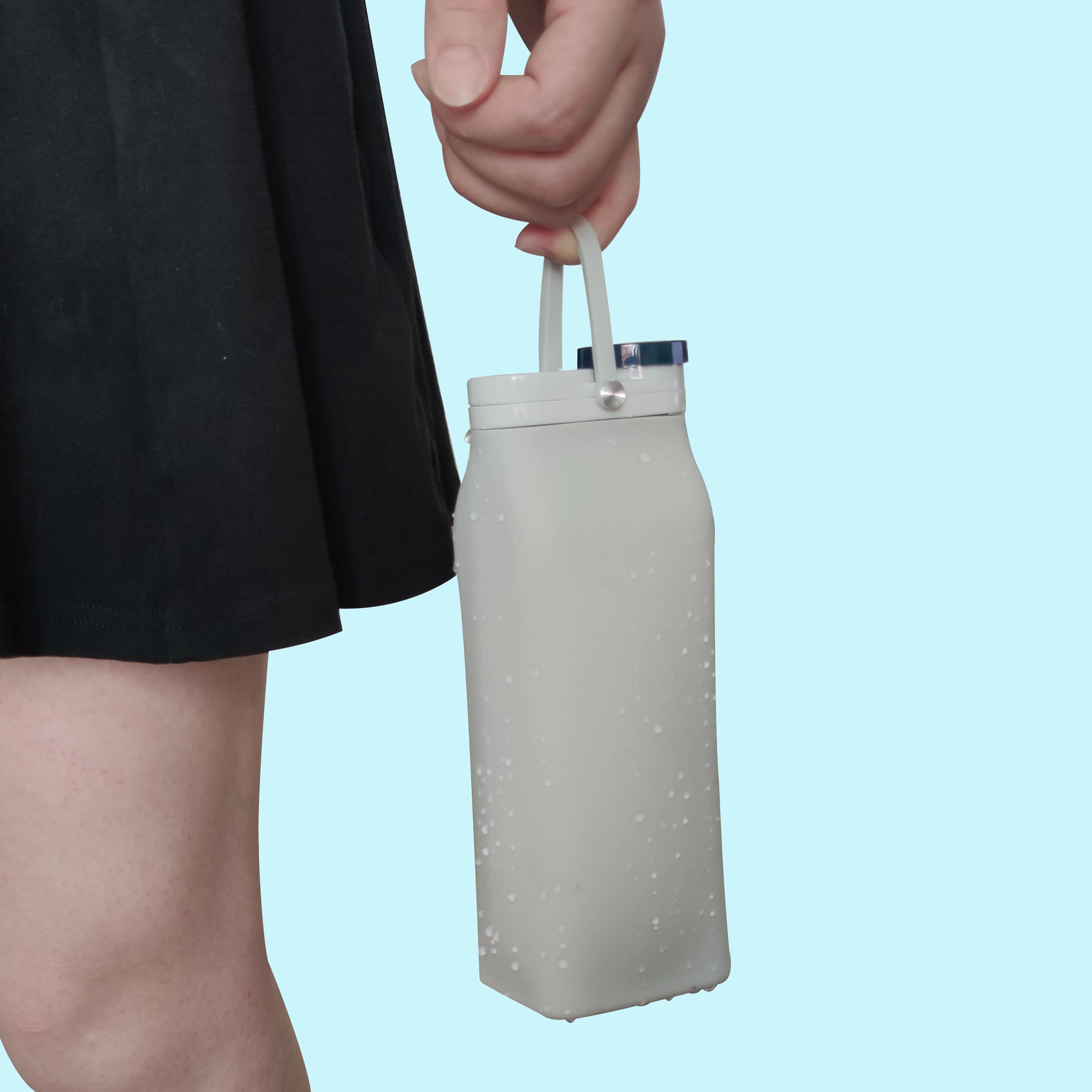 600 мл герметичные складной молока бутылки с водой силиконовые спортивные Посуда