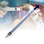 10 шт. 1 мл одноразовый Пробник пластиковый шприц детеныш измерение питательных веществ гидропонный для масла или клея аппликатор измерительный шприц