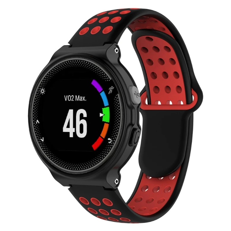 Высококачественный силиконовый ремешок для часов Garmin Forerunner 220 230 235 630 620 735 S20 S5 S6