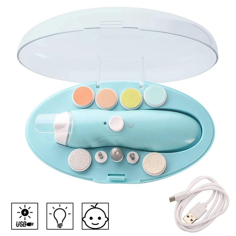 Детский триммер для ногтей перезаряжаемые безопасные электрические кусачки