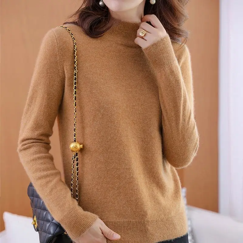 Новинка 2021 женские пуловеры с длинным рукавом на осень и зиму женский свободный