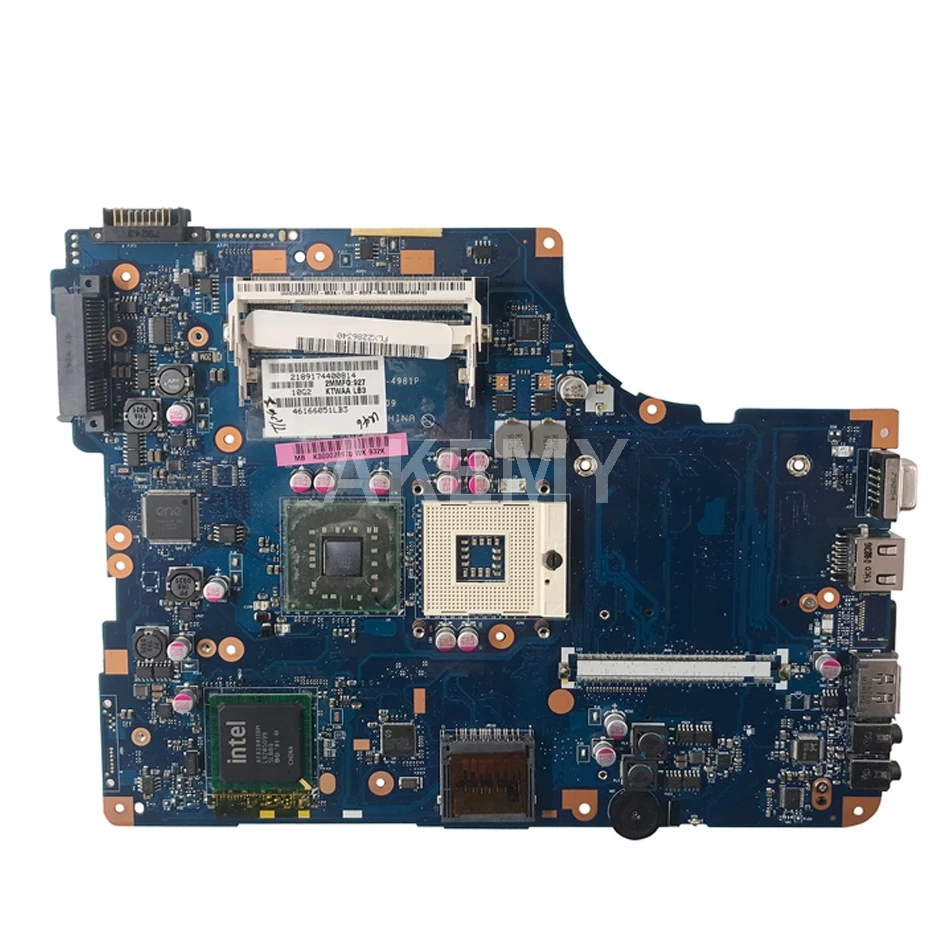 

AKemy 17.3" For Toshiba satellite L550 L555 Laptop Motherboard KSWAA LA-4982P K000086470 DDR3 MainBoard 100% Tested Fast Ship