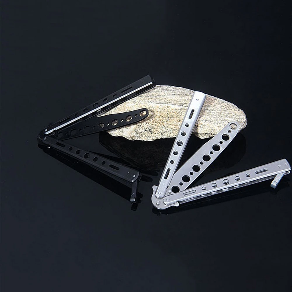 

Тренировочное гребневое лезвие из нержавеющей стали 8,6 дюйма, боевой тренировочный гребневой тренажер Mariposa, нож-бабочка, балисонг, 225 мм