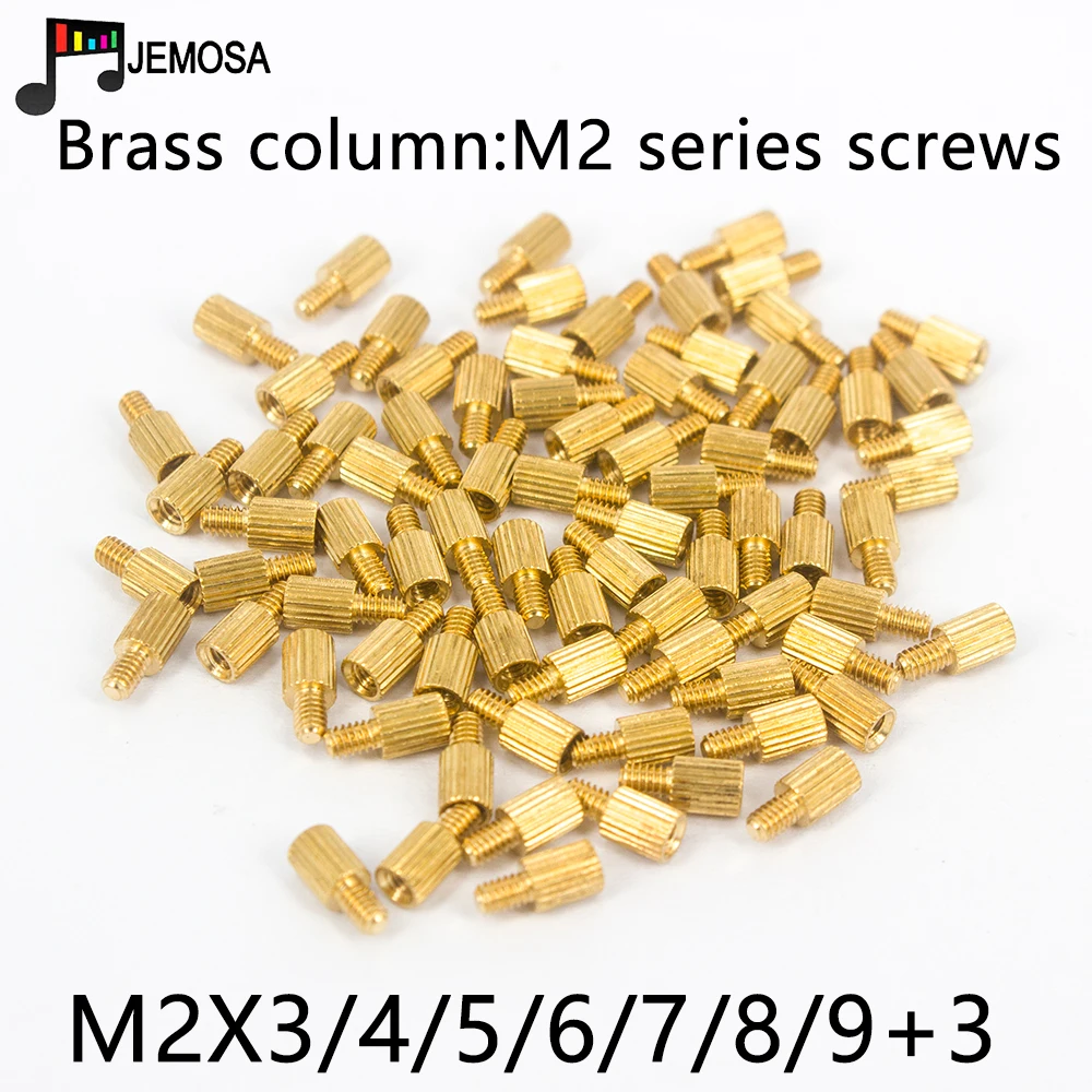 100 шт. латунь медь M2 цилиндр женский резьбовой противостояние опорные Столбы