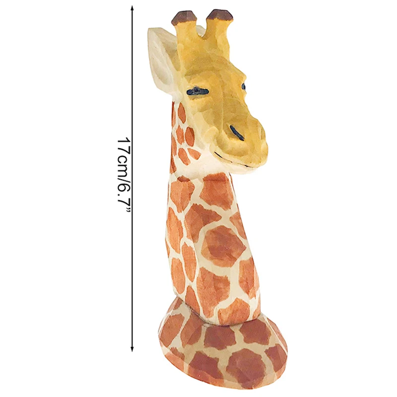 Деревянный ручной резной держатель для очков работы нос Жираф подставка