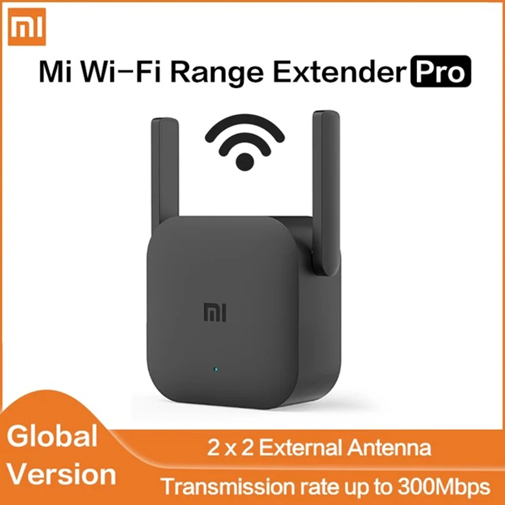 

Xiaomi Mijia Global Version WiFi Repeater Pro 300Mbps 2.4G Repeater Network Mi Wireless Amplifier Router 2 Antenna for Home
