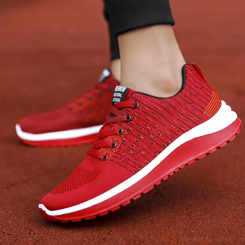 

Мужские кроссовки сетчатая повседневная обувь со шнуровкой Мужская обувь легкие кеды прогулочная обувь