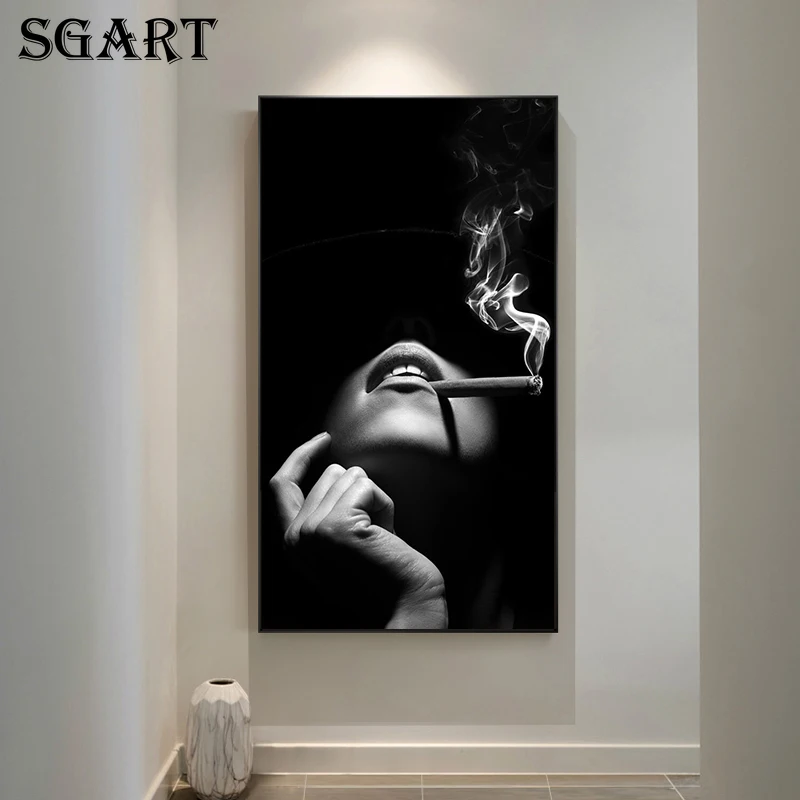 

Black Sexy Nude Women Figure Canvas Painting On The Wall Posters And Prints Cuadros Wall Art Pictures For Living Room Decoration