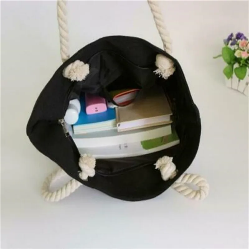 Летние холщовые сумки полосатые принты пляжные тоут женская сумка на плечо