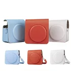 3 вида цветов из искусственной кожи в стиле ретро, защитный чехол для Fujifilm Instax Polaroid квадратный SQ1, сумка для камеры, Модный высококачественный чехол, сумочки