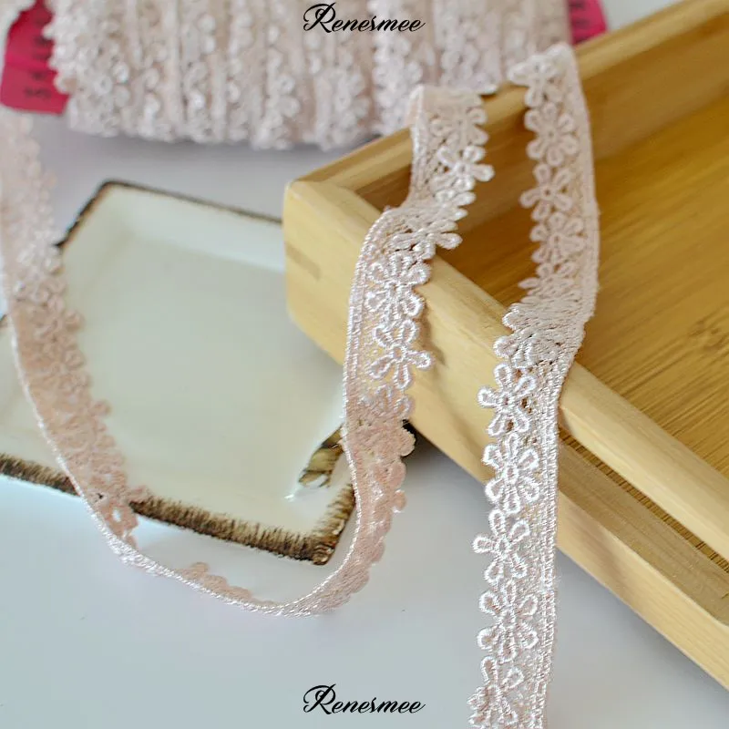 4m Curtain Cloth Lace Sofa Chair Cover Tablecloth DIY Decoration Polyester Embroidery Daisy Trimming 1.5cm | Дом и сад