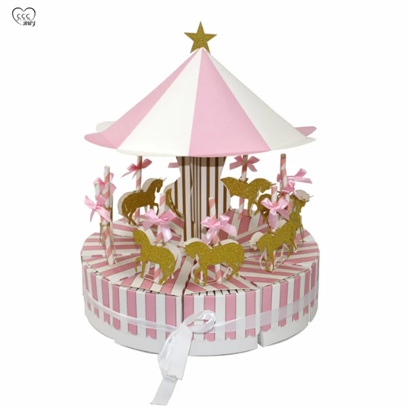 Коробка для конфет Сказочная Красивая карусель фотография детской вечеринки