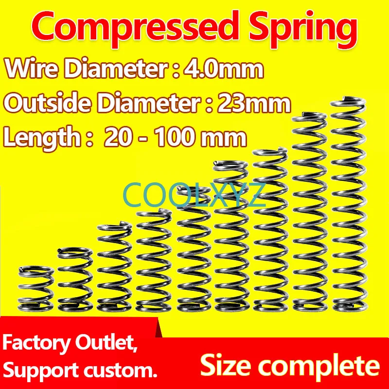 

Spot Goods Pressure Plate Spring Compressed Spring Release Spring Return Spring Wire Diameter 4.0mm, Outer Diameter 23mm