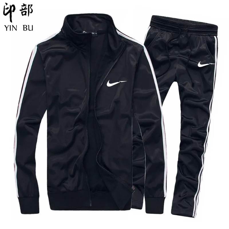 Slim Fit Running Two-piece Suit Ropa Hombre Casual Men's Sets Psg Tracksuit Women Men THE north off eden HERM face white park | Мужская
