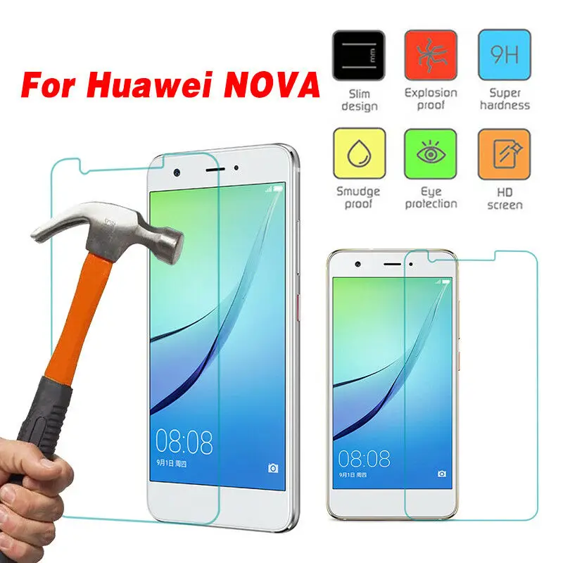 Защитное стекло для Huawei Nova 2 шт. закаленное 3 4 5 2S 2i 3E 4E Plus lite Защитная пленка экрана