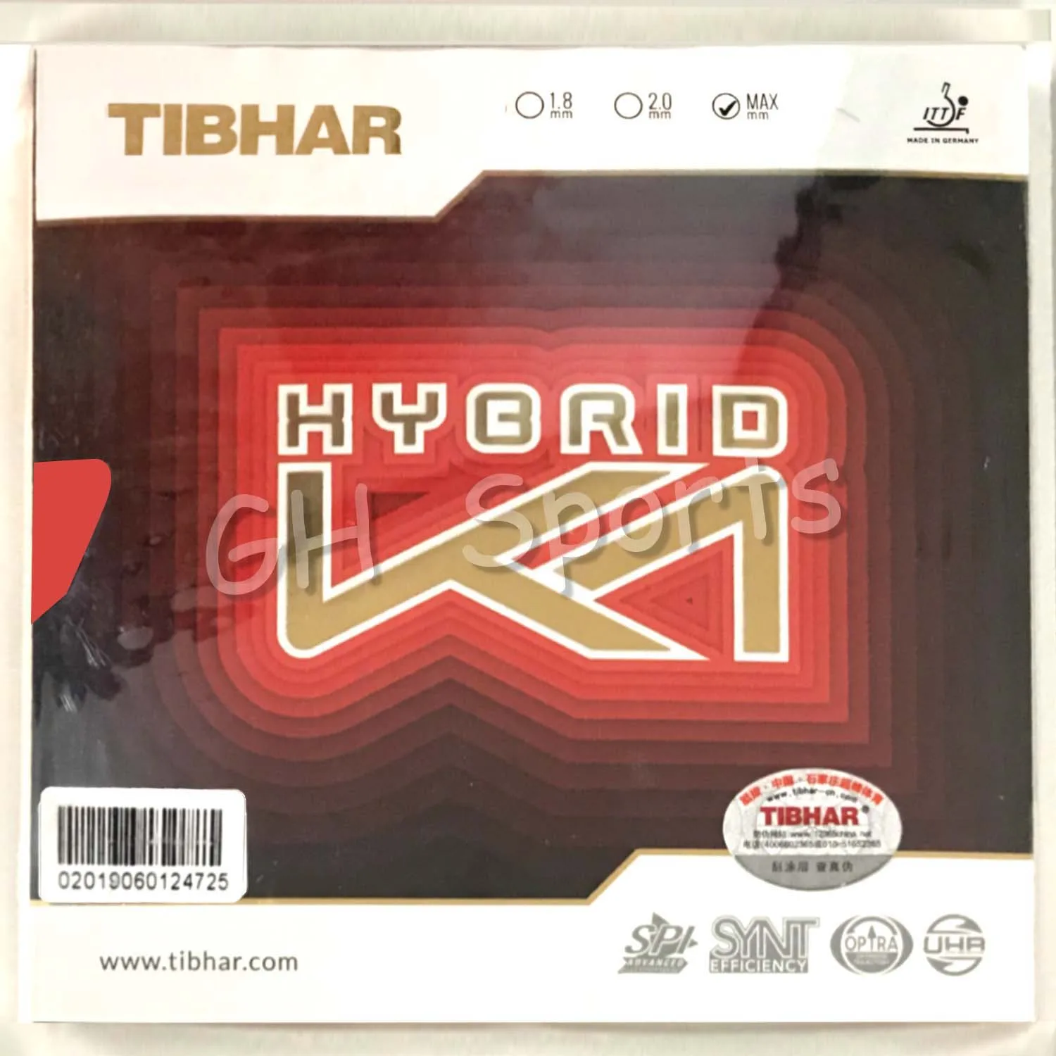Tibhar Hybrid K1/K1 PLUS с бугорками резиновый для настольного тенниса ракетка Летучая мышь