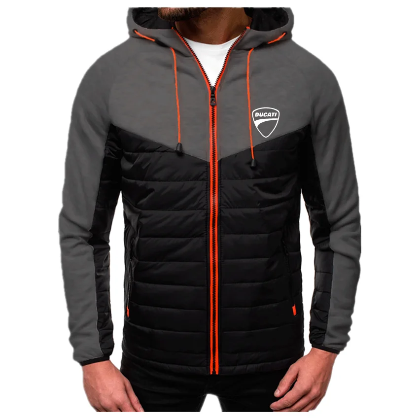 

2021 Ducati Printed New Autumn Mens Top Thick Hoodie Jacket Printed Punk Clothing Fashion Casual Zipper Sweatshirt Jacket Runner