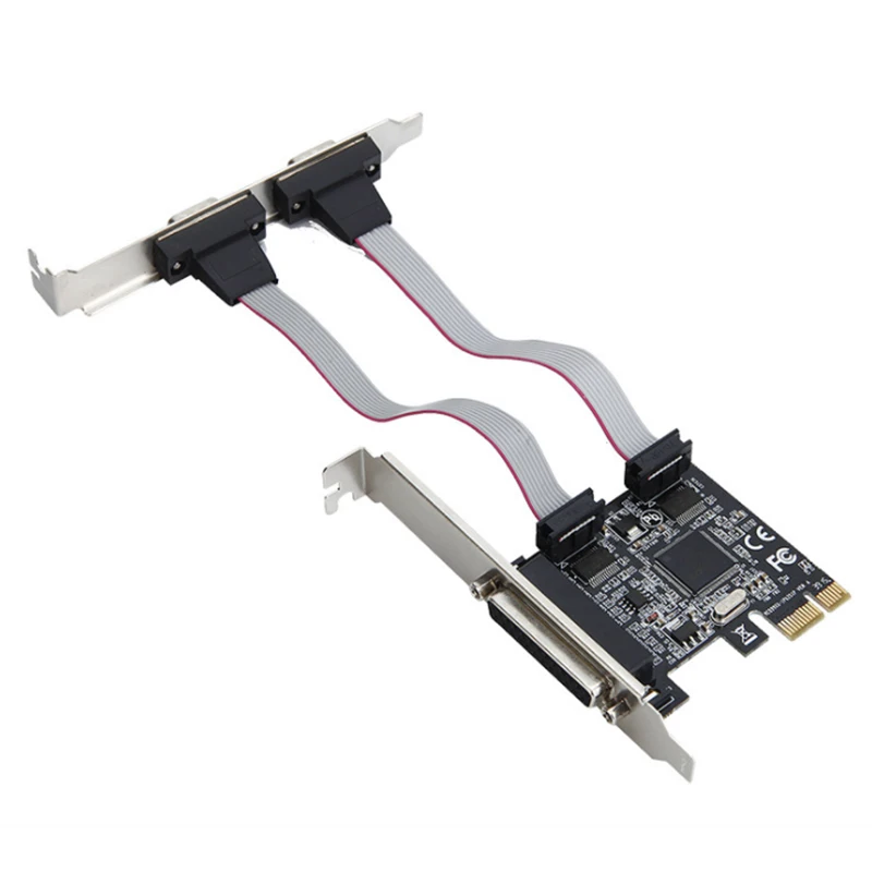 MCS9900 чипсет PCI-E до 2 DB9 RS232 последовательные порты + 1 DB25 параллельный LPT порт адаптер
