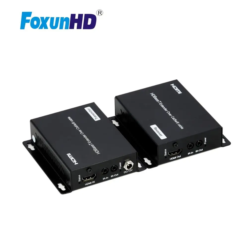 Удлинитель HDMI Foxun удлинитель HDBASET 70 м с разъемом CEC POC RS232 ИК EX33 4K HDCP2.2 | Электроника