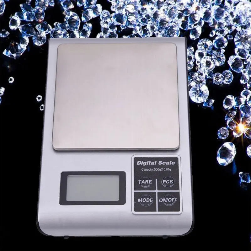 

Digital Kitchen Pocket Scale, 500g/0.01g or 3000g/0.1gHigh Precision Portable Food Jewelry Scale with Platform LCD Display