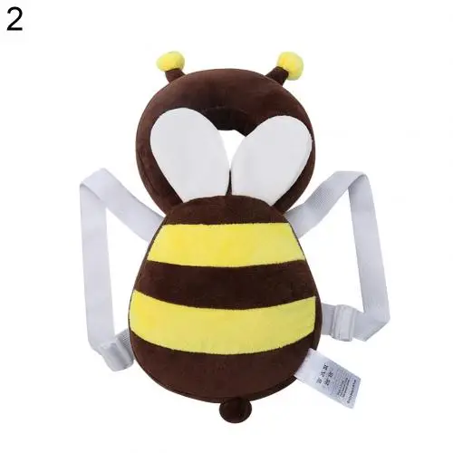 Bee Коврик для защиты головы для новорожденных Регулируемый Детский обучающий чехол на седло антиосенняя накладка на голову Милая устойчивая Подушка детская защита Новинка - Цвет: Bee